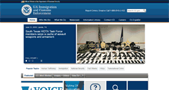 Desktop Screenshot of ice.gov